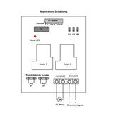 12V 24V 15A Funkschalter mit Fernbedienung für Funksteuerung DC Motor (Modell: 0020601)