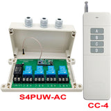 230V 4-Kanal 30A Relais Funkschalter mit Fernbedienung 5 Km (Modell: 0020111)