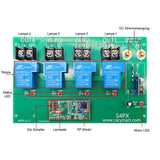 4 Kanal DC 10~80V 30A Wasserdicht Funkschalter mit Fernbedienung 5 km (Modell: 0020671)