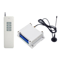 DC 12V 24V Fernbedienung Funkschalter Set 4-Wege Relais Ausgang 5 km (Modell: 0020013)
