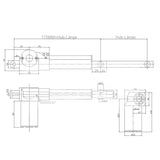 Zwei 24V 6000N Elektrisch Linearantriebe B Synchron Steuerung Kit
