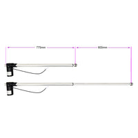 12V 24V 6000N Elektrischer Linearantrieb Hub 600mm mit Fernbedienung (Modell: 0020586)