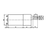 12 RPM Hohes Drehmoment DC 24V Motor mit Getriebe (Modell: 0041021)