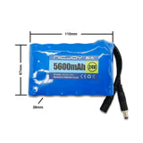 24V Wiederaufladbarer Lithium Batterie Pack 5600mAh