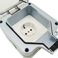 IP66 Wasserdicht EU Außensteckdose