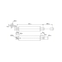 12V 24V Micro Linearmotor Mini Elektrischer Linearantrieb Hub 200MM (Modell: 0041584)