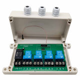 4 Kanal Potentialfreier Ausgang Funkschalter 230V 30A mit Fernbedienung (Modell: 0020448)