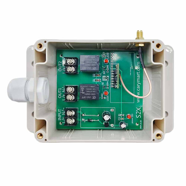 6V 9V 12V 24V Funkschalter 2 Kanal DC Ausgang 10A Empfänger (Modell: 0020346)