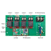 15000 Fuß 4 Kanal DC 8~80V Funkschalter mit Fernbedienung (Modell: 0020224)