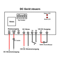 2 km DC Funk Transceiver 12V Sync Steuerung Relais Modul (Modell 0023101)