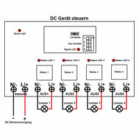 15000 Fuß 4 Kanal DC 8~80V Funkschalter mit Fernbedienung (Modell: 0020224)
