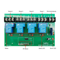 4 Kanal DC 8~80V 30A Relais Funkschalter mit Fernbedienung (Modell: 0020444)