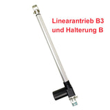 6000N 12V 24V Linearantrieb mit Montagewinkel B