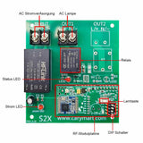 230V Funkschalter 1 Kanal AC 10A Ausgang Empfänger Reichweite 5 km (Modell: 0020145)