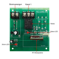 2000 Meter 1 Kanal DC 10A Funkschalter mit Fernbedienung (Modell: 0020198)
