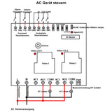100~450V Fernbedienung Funkschalter Set 2 Kanal Potentialfreier Ausgang (Modell: 0020072)