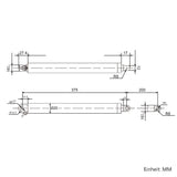 12V 24V 800N Edelstahl Elektrisch Linearantrieb L Hub 200 mm (Modell: 0041965)