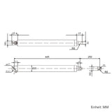 12V 24V 800N Edelstahl Elektrisch Linearantrieb L Hub 250 mm (Modell: 0041966)