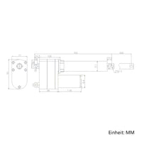 12V 24V Elektrischer Linearantrieb 8000N 800kg Hub 500 mm (Modell: 0041545)