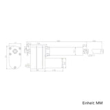 12V 24V Elektrischer Linearantrieb 8000N 800kg Hub 250 mm (Modell: 0041553)