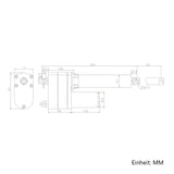 12V 24V Elektrischer Linearantrieb 8000N 800kg Hub 50 mm (Modell: 0041551)