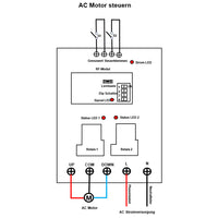 5km 1 Weg 230V 30A Fernbedienung Funkschalter Set für AC Elektro Motor (Modell: 0020129)