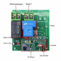 1 Kanal 230V 30A Ausgang Funkschalter Mit Fernbedienung 5 Km (Modell: 0020136)