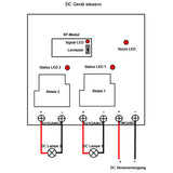 10~80V 30A Fernbedienung Funkschalter Set 2 Kanal DC Ausgang 2 km (Modell: 0020514)