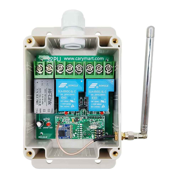 230V 2 Wege 30A Relais Funkschalter Empfänger Lange Reichweite 5 Km