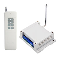 DC 12V 24V Fernbedienung Funkschalter Set 4-Wege Relais Ausgang 5 km (Modell: 0020013)