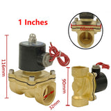 12V 24V 230V Messing magnetventil 2-Wege 1 zoll (Modell: 0022102)