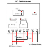 2 Km 2-Kanal DC 8V~80V 30A Relais Funkschalter mit Fernbedienung (Modell: 0020339)