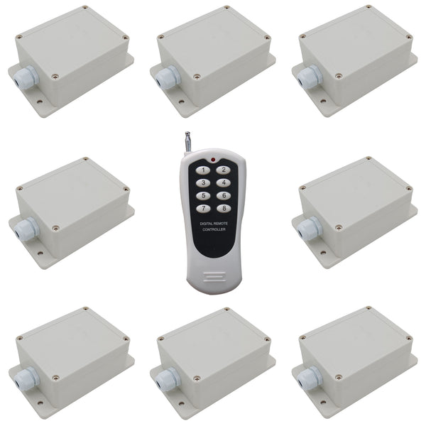 Acht 1 Kanal DC Ausgang 10A Fernbedienung Schalters mit Handsender