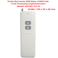 2 Kanal AC 230V 10A Ausgang Funkschalter mit Fernbedienung 5 km (Modell: 0020149)
