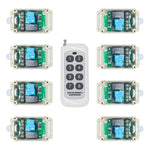 Ein Handsender Funksteuerung Acht 230V 1-Wege 30A Relais Funkschalter