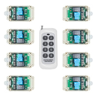 Ein Handsender Funksteuerung Acht 230V 1-Wege 30A Relais Funkschalter