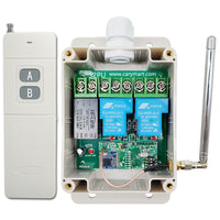 5 Km 230V Fernbedienung Funkschalter Set  2 Wege 30A Relais Ausgang (Modell: 0020107)