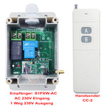 1 Kanal 230V 30A Ausgang Funkschalter Mit Fernbedienung 5 Km (Modell: 0020136)