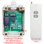1 Kanal 230V 10A Wasserdicht Funkschalter Mit Fernbedienung (Modell: 0020689)