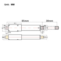 Mikro Elektrischer Linearantrieb 12V Mini Elektrozylinder Hub 30MM (Modell: 0041644)
