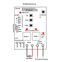 1 Kanal DC 12V 24V 10A Fernbedienung Funkschalter oder funk empfänger