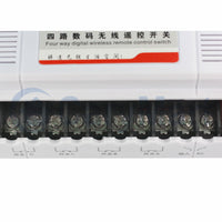 AC 380V 4 Kanäle Funk Fernbedienung Schalter Set mit Empfänger und Handsender (Artikelnummer: 0020701)