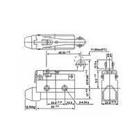 Wasserdicht Mechanischer Endschalter mit Rollenhebel Für Linearmotor (Modell: 0010011)