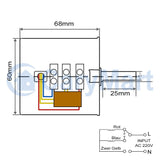 28W Permanentmagnet Synchronmotor Hohes Drehmoment Low Speed Elektromotor 230V (Artikelnummer: 0042002)