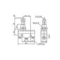 Mikro Mechanischer Endschalter mit Rollenhebel Grenztaster für  Linearantriebe (Modell: 0010013)