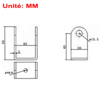 Montagewinkel B für Elektrischer Linearantrieb Serie B