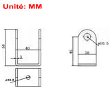 Montagewinkel B für Elektrischer Linearantrieb Serie B