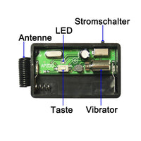 Vier Mini Mikro Kleiner Vibration Erinnerung und Einer 4 Taste Fernbedienung (Modell: 0020176)