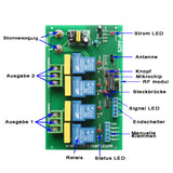 2 Kanal 230V 6.9KW Motor Funksteuerung Funkschalter oder Empfänger