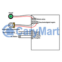 DC 6V~30V 6A Motor Drehzahlregler mit Digitaler Bildschirm (Modell: 0044001)